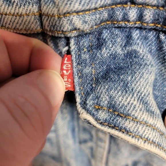 Rare VTG LEVI STRAUSS Red Tab 70505-0216 Denim Jean Jacket 80s 90s Rodeo SZ 36R - Picture 3 of 7